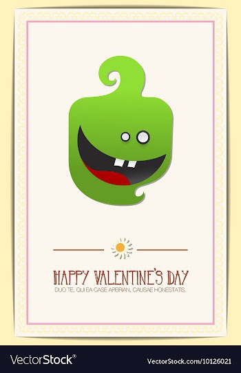 With love and flower vector image