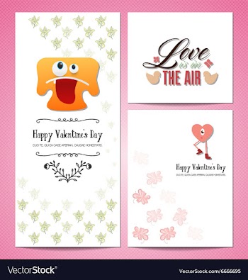 With love and flower vector image