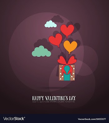With love and giftbox vector image
