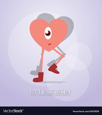 With love and love monster vector image