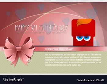 With love and love symbol vector image