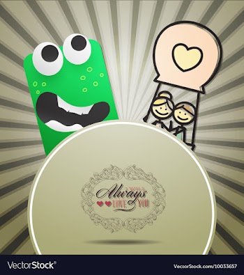 With love and lovers vector image