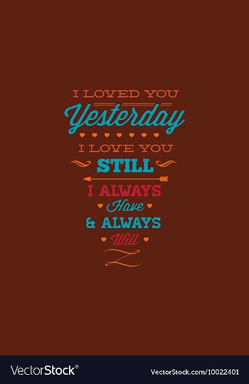 With love and vector image