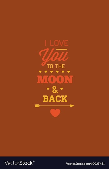 With love and vector image