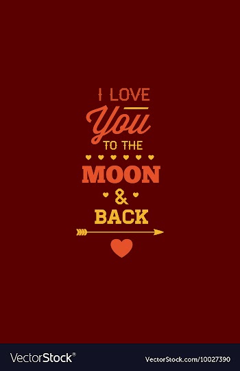 With love and vector image