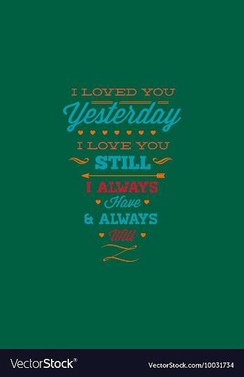 With love and vector image