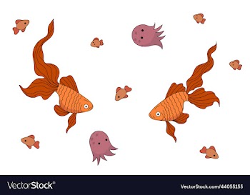 with marine inhabitants
