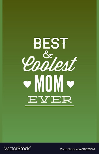 With mom and vector image