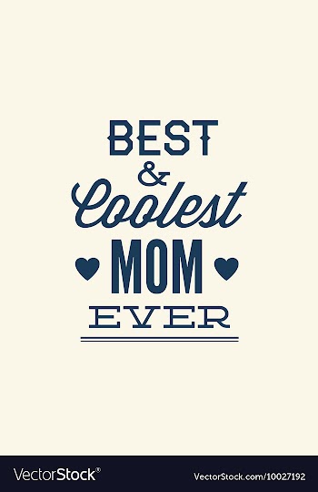 With mom and vector image
