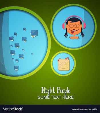 With people and people stuff vector image
