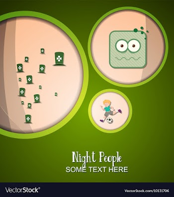With people and people stuff vector image