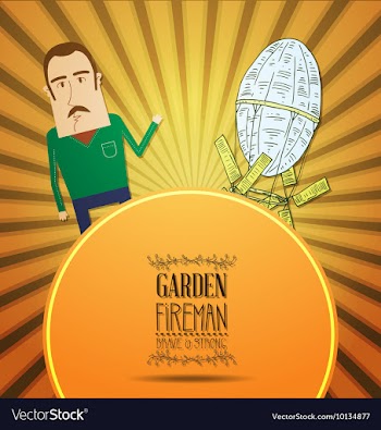 With people and zeppelin vector image