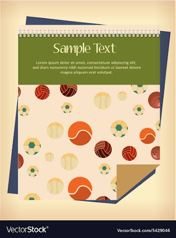 With sport calendar vector image