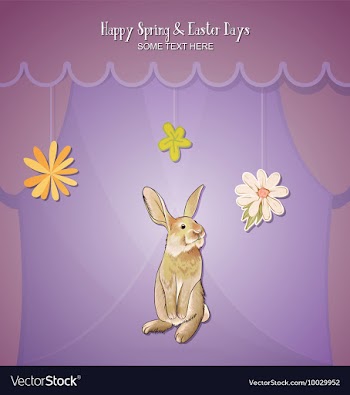 With spring and spring flower vector image
