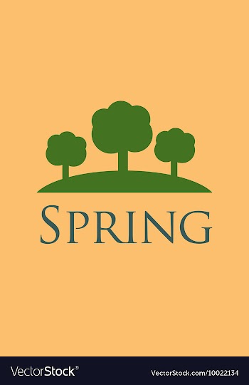 With spring and vector image
