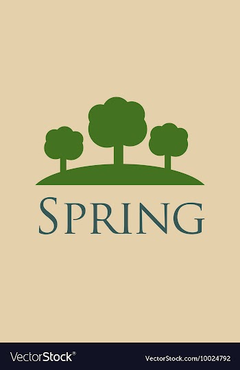 With spring and vector image