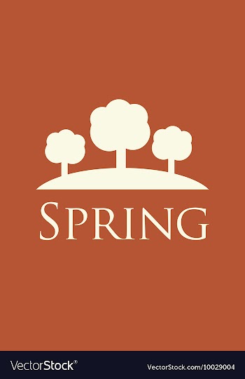 With spring and vector image