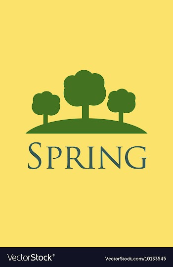 With spring and vector image
