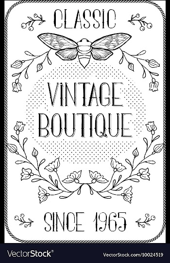 With subtle background and vintage typograph vector image