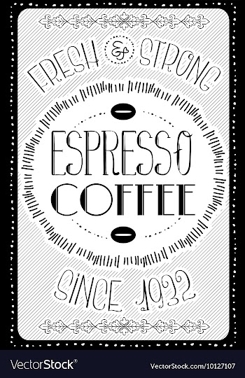 With subtle background and vintage typograph vector image