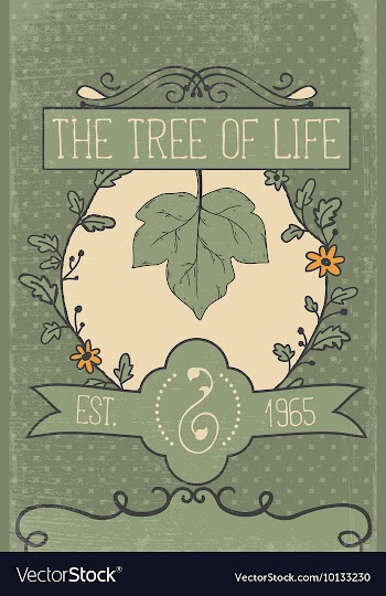 With subtle background and vintage typograph vector image