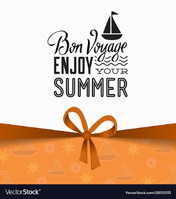 With summer and flower vector image
