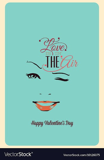 With text face eyes mouth and vector image