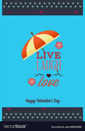 With text umbrella and vector image