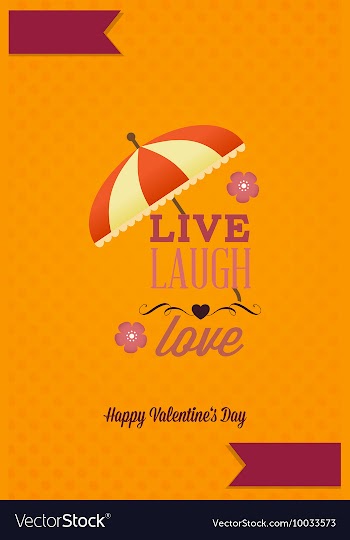 With text umbrella and vector image