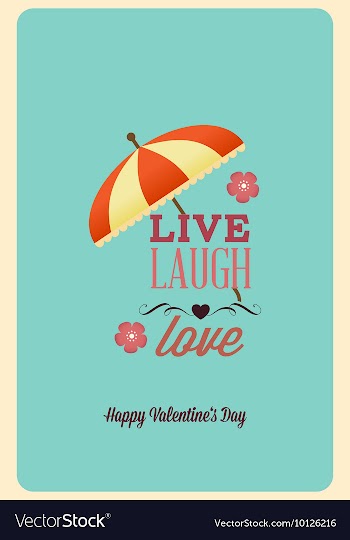 With text umbrella and vector image