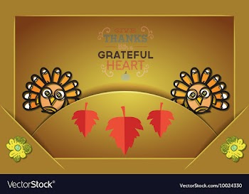 With thanksgiving and autumn colors vector image