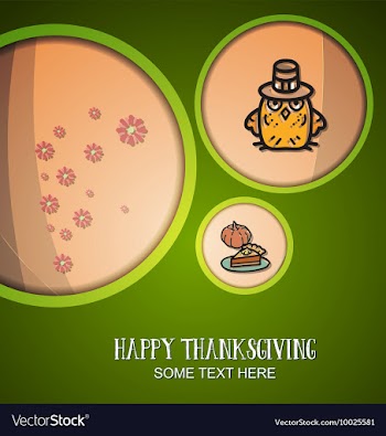 With thanksgiving and autumn colors vector image