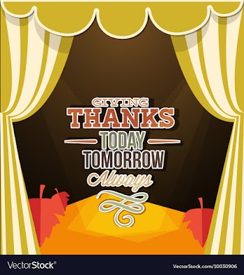 With thanksgiving and autumn colors vector image