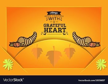 With thanksgiving and autumn colors vector image