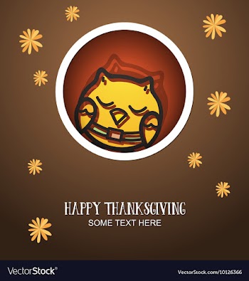 With thanksgiving and autumn colors vector image