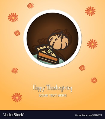 With thanksgiving and autumn colors vector image