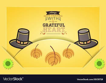 With thanksgiving and autumn colors vector image