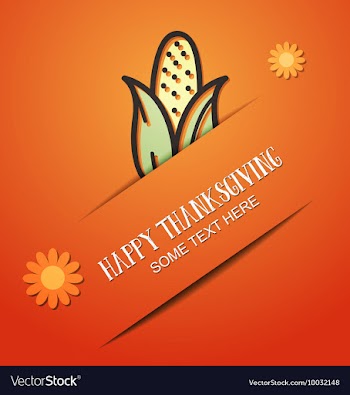 With thanksgiving and corn vector image