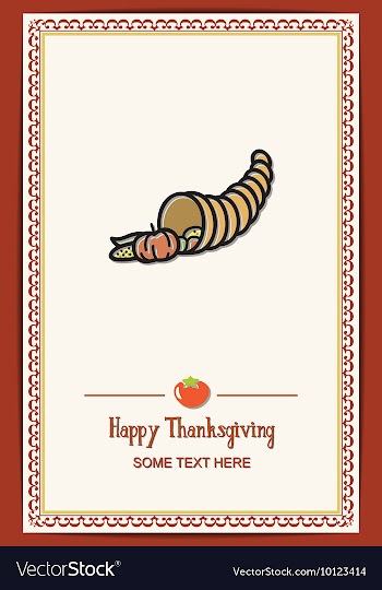 With thanksgiving and nature vector image