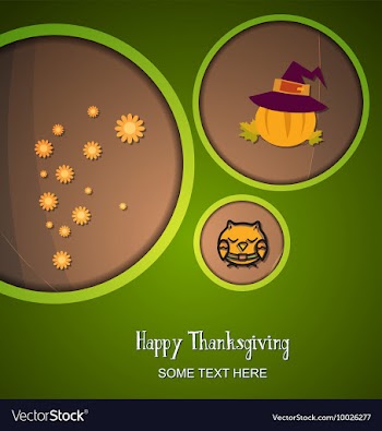 With thanksgiving and owl vector image