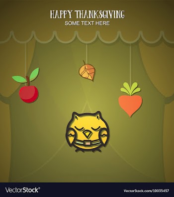 With thanksgiving and thanksgiving stuff vector image