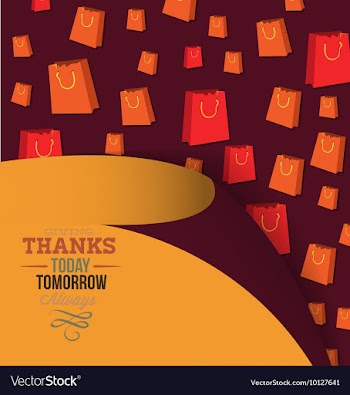 With thanksgiving and thanksgiving stuff vector image