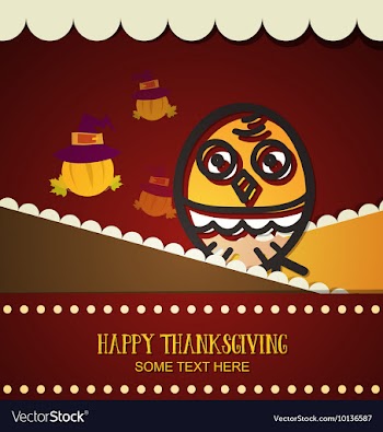 With thanksgiving and thanksgiving stuff vector image
