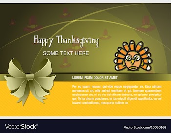 With thanksgiving and turkey vector image