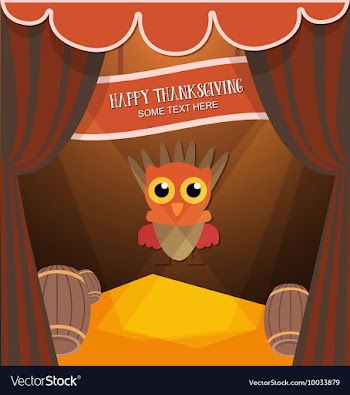 With thanksgiving and turkey vector image