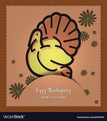 With thanksgiving and turkey vector image