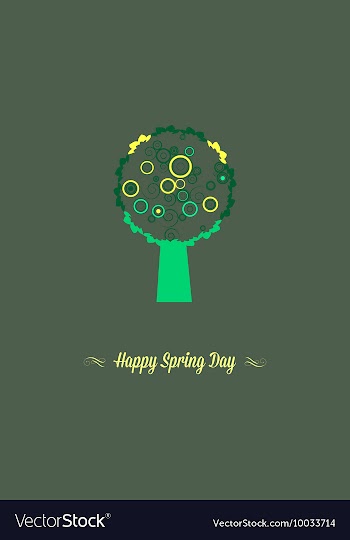 With tree and vector image