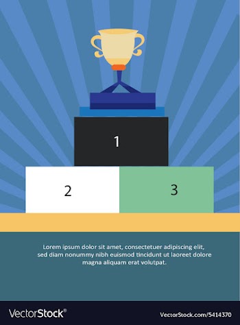 With trophy vector image