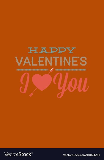 With valentine and vector image