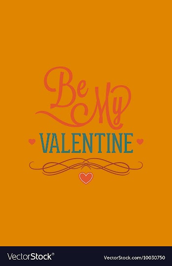 With valentine and vector image